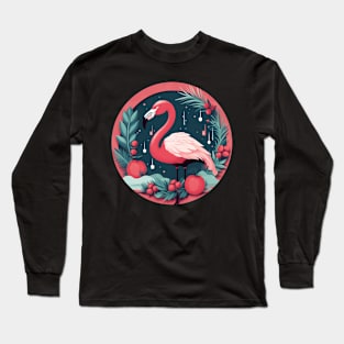 Flamingo Flock Sunset, Love Flamingos Long Sleeve T-Shirt